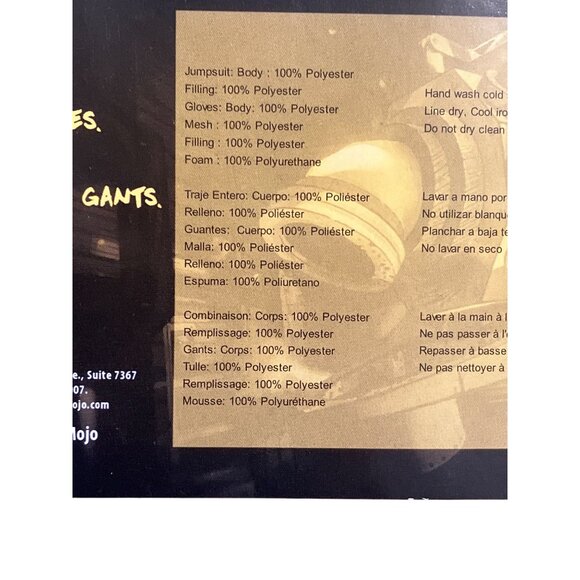 Bendy Costume By Disguise Kids L/G (10-12) Includes Mask & Gloves Black/White - Picture 14 of 14